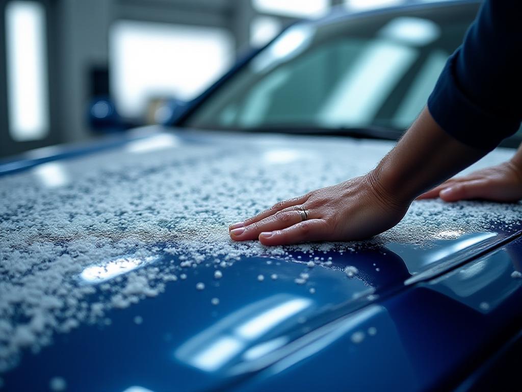 Kintsugi Shineのプレミアム洗車の様子